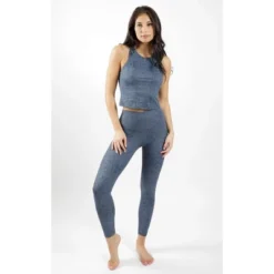 Yogalicious - Women's Nude Tech Water Droplet High Waist Ankle Legging -Agnes Orinda Shop GUEST ca8c867e 9baf 4e34 9a3e 88bc1a22accd