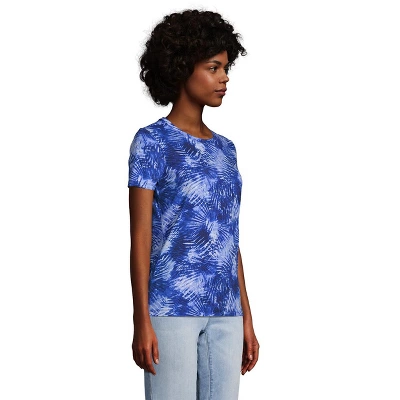 Lands' End Women's Tall Relaxed Supima Cotton Short Sleeve Crewneck T-Shirt 2 Lands' End Women's Tall Relaxed Supima Cotton Short Sleeve Crewneck T-Shirt - Image 2
