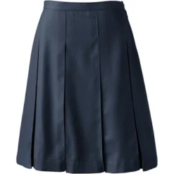 Lands' End Lands' End School Uniform Women's Tall Solid Box Pleat Skirt Top Of Knee -Agnes Orinda Shop GUEST cda809e4 cbe0 4f17 bcbd eb9125c0c912