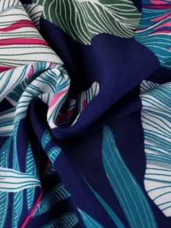 Allegra K Women's Tie Waist Beach Tropical Floral Printed Midi Wrap Dress -Agnes Orinda Shop GUEST ce281d0b f940 4351 8906 62c6cd75bb50