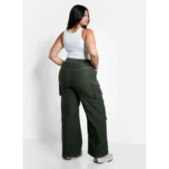 Rebdolls Women's Jaida Wide Leg Cargo Pants -Agnes Orinda Shop GUEST cef29c91 4775 48a2 b99a 85b6e8ce01a8