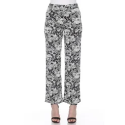Women's Floral Paisley Wide Leg Palazzo Pants - White Mark