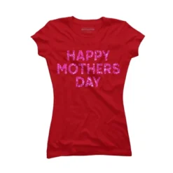 Junior's Design By Humans Happy Mother's Day Confetti Text By MeowShop T-Shirt -Agnes Orinda Shop GUEST d2e94e22 b348 4f05 98f9 2c9eddb93eb3