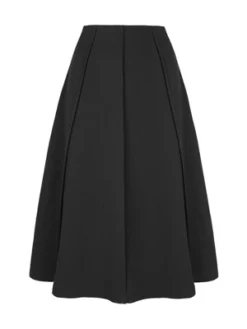 Allegra K Women's High Waist Stretch A-Line Pleated Flared Skirt -Agnes Orinda Shop GUEST d440998f 4cad 4e9b 92dc afa363cfaa84