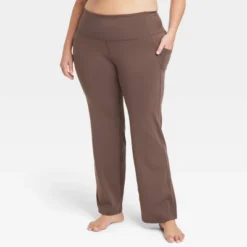 Women's Brushed Sculpt Pocket Straight Leg Pants 31.5" - All In Motion™ -Agnes Orinda Shop GUEST d79f42ba cd82 4591 b943 5780d342f30e