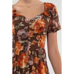 August Sky Women'S Ruffle Floral Midi Dress -Agnes Orinda Shop GUEST d7e1f3a0 51d2 4101 9aaa 5c53728579ad