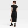 Women's Short Sleeve Knit Wrap Midi Dress - Universal Thread™