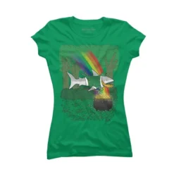 Junior's Design By Humans The Lucky Shark By Nickv47 T-Shirt -Agnes Orinda Shop GUEST dee1040a 0323 472b a2ae ffdadc67fc98