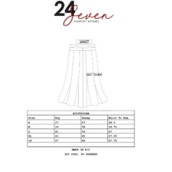 24seven Comfort Apparel Grey Abstract Elastic Waist Knee Length Skirt -Agnes Orinda Shop GUEST e0e56198 d62d 4068 9825 1648657837f3