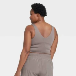 Women's Light Support V-Neck Cropped Sports Bra - All In Motion™ -Agnes Orinda Shop GUEST e4c0b303 4278 43a5 ab10 94c731553d29