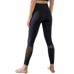 Leonisa High Waisted Legging With Double-Layered Waistband And Breathable Mesh Cutouts -