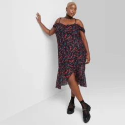 Women's Asymmetrical Midi Dress - Wild Fable™ -Agnes Orinda Shop GUEST ed181ce6 4f5e 4419 aefa 4053630424f4