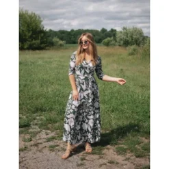 WEST K Women's Grace Faux-Wrap Maxi Dress With Tie Waist -Agnes Orinda Shop GUEST eed9cce1 e602 486a 8eb9 d8d091312c1f