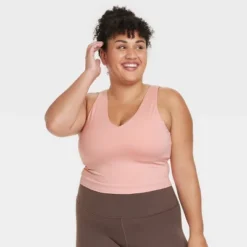 Women's Light Support V-Neck Cropped Sports Bra - All In Motion™ -Agnes Orinda Shop GUEST ef02088f a27d 42fe a900 7d1682dce6b2