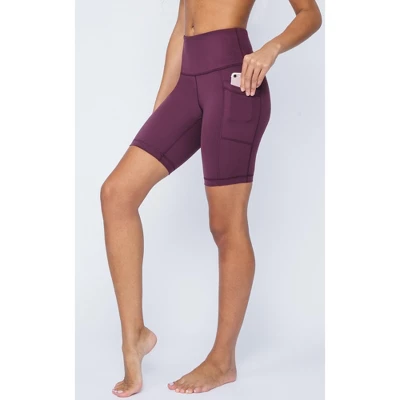 Yogalicious Womens Lux Polygiene Tribeca 9" High Waist Side Pocket Bike Short 5 Yogalicious Womens Lux Polygiene Tribeca 9" High Waist Side Pocket Bike Short - Image 5