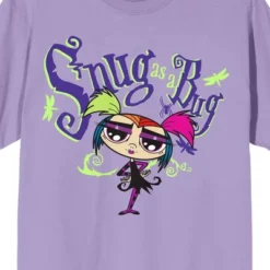Growing Up Creepie Snug As A Bug Crew Neck Short Sleeve Purple Haze Women's T-shirt