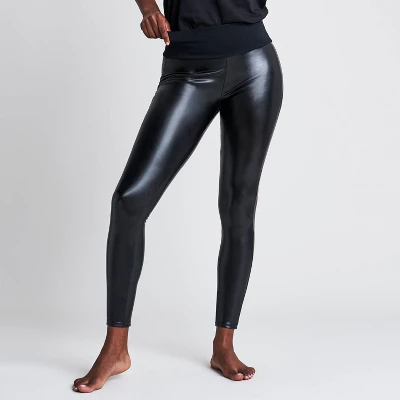 ASSETS By SPANX Women's All Over Faux Leather Leggings 3 ASSETS By SPANX Women's All Over Faux Leather Leggings - Image 3