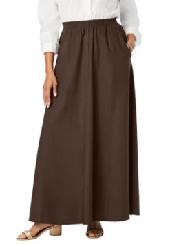 Jessica London Women’s Plus Size Linen Maxi Skirt -Agnes Orinda Shop GUEST f6ceff0e 365c 4334 be17 36a59813db52