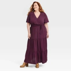 Women's Short Sleeve A-Line Maxi Dress - Knox Rose™ -Agnes Orinda Shop GUEST f871f26c 5557 4e1d b469 243bd989af2c