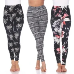 Women's Pack Of 3 Leggings - One Size Fits Most - White Mark -Agnes Orinda Shop GUEST f879c8ed 2632 4cee af39 fce8f29d33ec