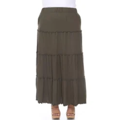 Plus Size Tiered Maxi Skirt -Agnes Orinda Shop GUEST f98978a8 a0ea 44f2 9968 3a4df5d6c221