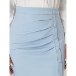 Hobemty Women's Pencil Skirt High Waist Pleated Front Work Midi Skirts 7 Hobemty Women's Pencil Skirt High Waist Pleated Front Work Midi Skirts -Agnes Orinda Shop GUEST fc3cc4eb a826 446c b316 afe0c2b046dc