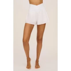 90 Degree By Reflex Womens Woven Crossfire Short With Crossover Waist And Built-in Shorts -Agnes Orinda Shop GUEST fe37c903 a88b 4012 9f4f c2cf09a21724