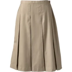 Lands' End Lands' End School Uniform Women's Solid Box Pleat Skirt Below The Knee -Agnes Orinda Shop GUEST fe63ae84 85b2 4a26 a28f 0abfeaf47613